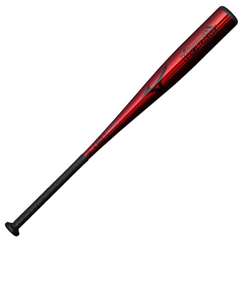 ミズノ（MIZUNO）軟式用バット 野球 一般 ウィルドライブ レッド 83cm/平均690g 1CJMR16483 62