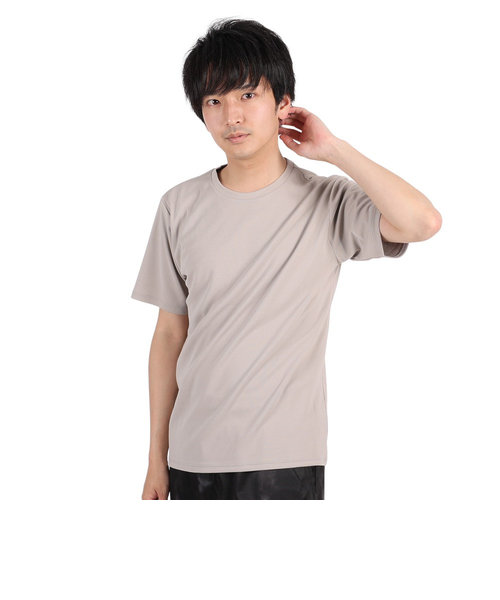 半袖Tシャツ メンズ ドライプラスmossstich プリント CT3S0016-TR863-GRES BEG