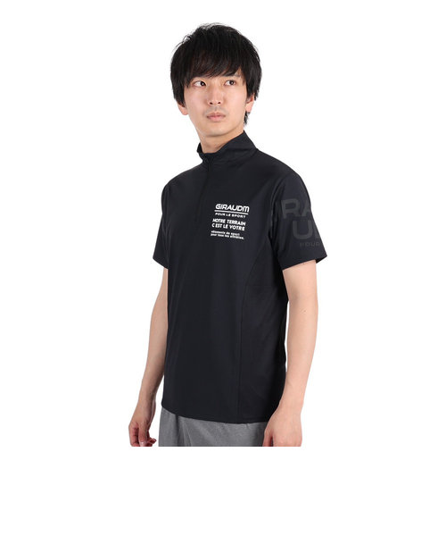 半袖Tシャツ メンズ ドライプラスクール モックネック CT3S0032-TR863-GRHD BLK