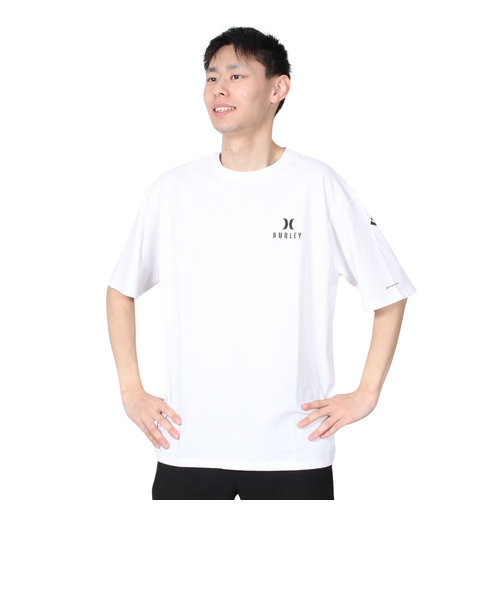ハーレー（HURLEY）半袖Tシャツ メンズ プリントオーバーサイズ バックロゴ MSS2310029-WHT