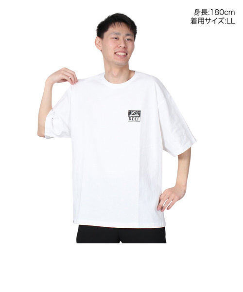 リーフ（REEF）半袖Tシャツ メンズ SQUARE LOGO RFTEM2306-WHT