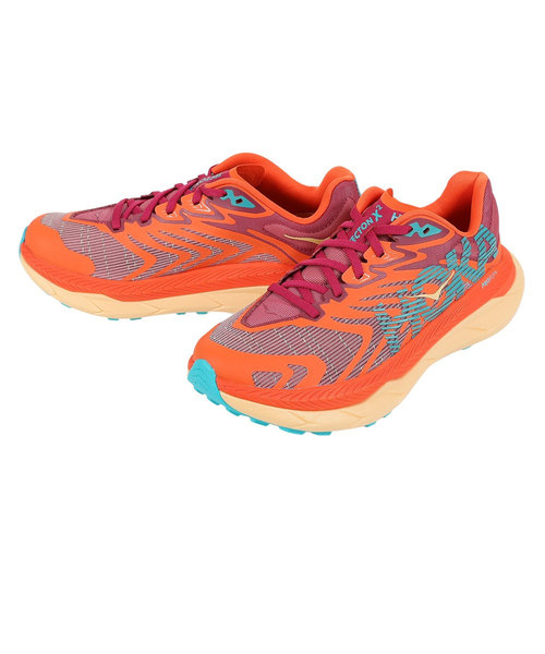 ホカ（HOKA）ランニングシューズ トレランシューズ テクトン X 2 レギュラー オレンジ 1134507-CJFM トレイルラン トレーニング 安定性 軽…