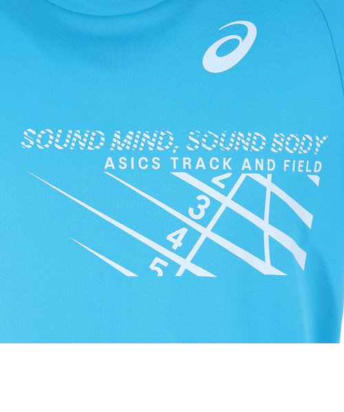 アシックス ASICS TRACK & FIELD 陸上 Tシャツ Ｌ 半袖-