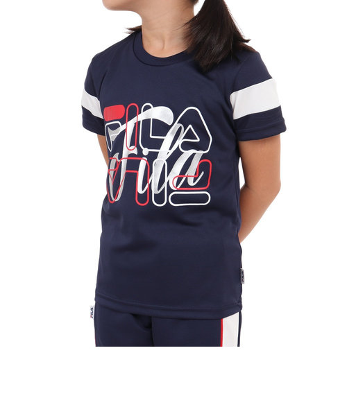 フィラ（FILA）ガールズ 半袖Tシャツ 113-704 NV