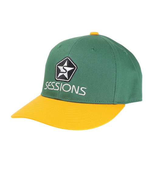 セッションズ（SESSIONS）PRE-CURVE キャップ 22100236 YEL 帽子
