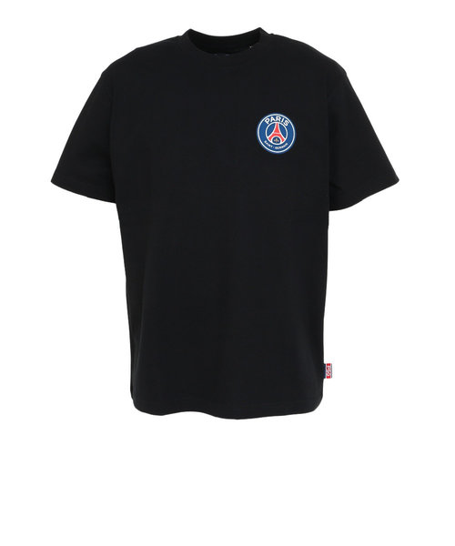 パリ サン ジェルマン（PSG）シリコンワッペン 半袖Tシャツ PS0123SS0002-BK