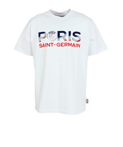 パリ サン ジェルマン（PSG）フロッキープリント 半袖Tシャツ PS0123SS0004-WH