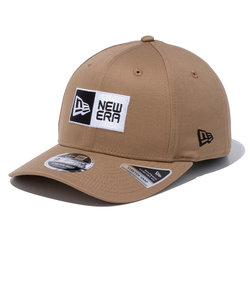 ニューエラ（NEW ERA）9FIFTY ストレッチスナップ ボックスロゴ カーキ×ブラック キャップ 13552071 帽子