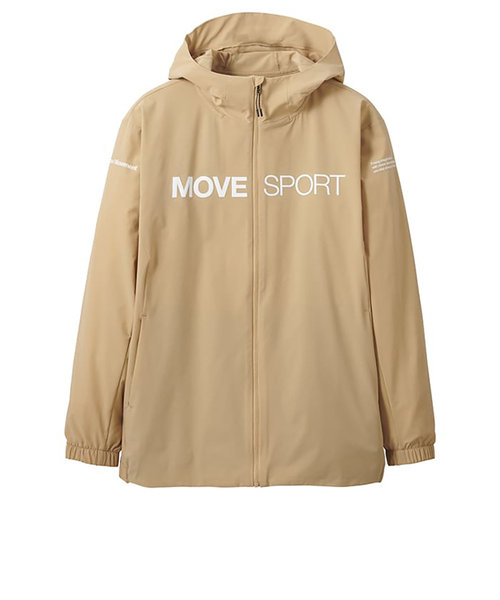 デサント（DESCENTE）ジャケット ストレッチ 撥水 ベージュ ライトリップ フルジップフーディー DMMVJF11 BG ベージュ