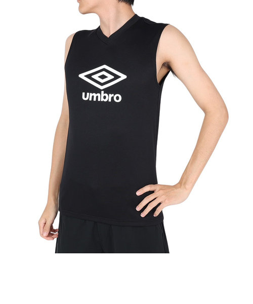 アンブロ（UMBRO）サッカーウェア ノースリーブシャツ UUUVJA66 BLK 速乾