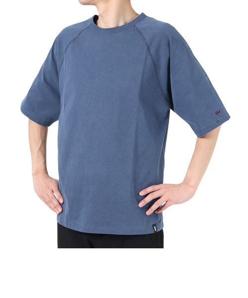 エスエーエス（S.A.S）半袖Tシャツ メンズ フラットシーマピグメント SAS2247203-79:NAVY