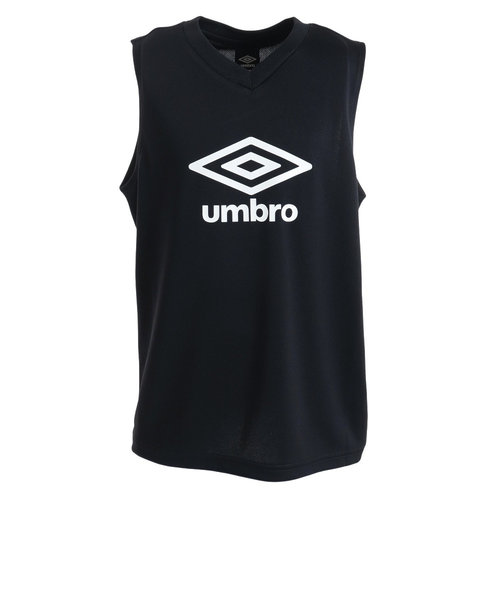 アンブロ（UMBRO）サッカーウェア ジュニア ノースリーブシャツ UUJVJA66 BLK 速乾