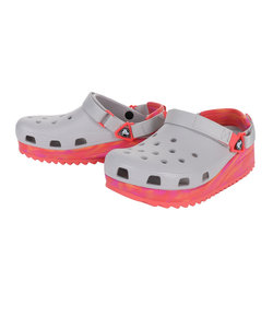 クロックス（crocs）スポーツサンダル クラシック ハイカー クロッグ シルバー 206772-1FS-2023 シャワサン レジャー 軽量 厚底 サボサン…