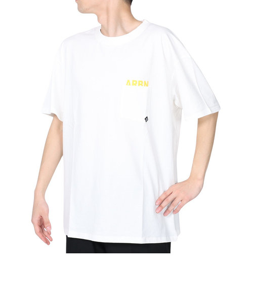 エアボーン（ARBN）半袖Tシャツ メンズ コットン 05 AB2023SSM-APP005WHT