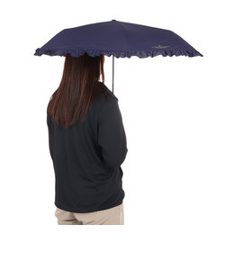 雨傘 折りたたみ傘 フェミニンフリル ミニ 6181-212-002 ネイビー