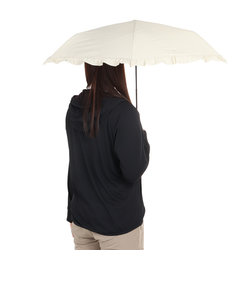 雨傘 折りたたみ傘 フェミニンフリル ミニ 6181-212-002 ベージュ