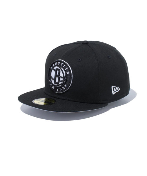 ニューエラ（NEW ERA）キャップ 帽子 59FIFTY ブルックリン・ネッツ ブラック × チームカラー 13562262