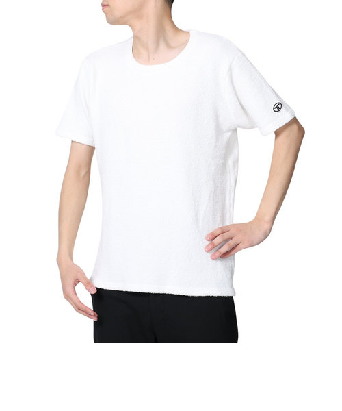 半袖Tシャツ メンズ シャギーニットTシャツ 23SSTE-003 WHT