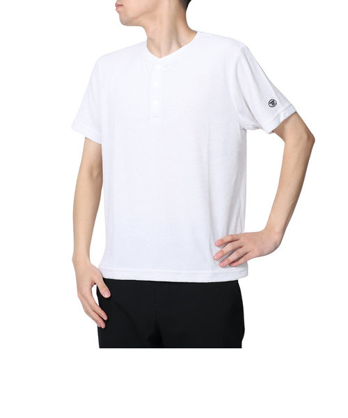 半袖Tシャツ メンズ パイルヘンリーネックTシャツ TL-C025TS WHT