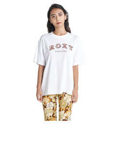 ロキシー（ROXY）半袖Tシャツ レディース VINTAGE FLOWER LOGO Tシャツ RST232033 WHT