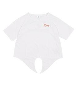 ロキシー（ROXY）半袖Tシャツ キッズ MINI SUNNY SUNSET ラッシュガード TLY232103 WHT