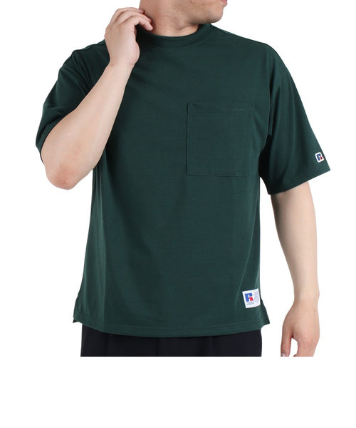 ラッセル（RUSSELL）半袖Tシャツ メンズ コットンライク  RBM23S0009 GRN