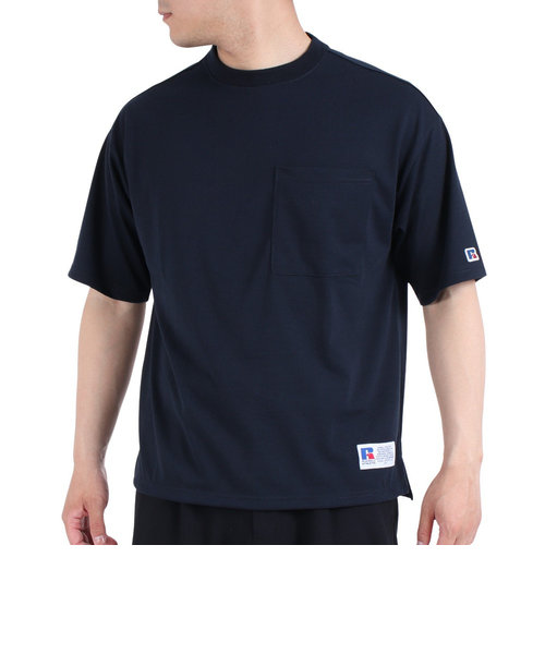 ラッセル（RUSSELL）半袖Tシャツ メンズ コットンライク ポケット RBM23S0009 NVY