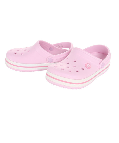 クロックス（crocs）ジュニアサンダル クロックバンド クロッグ キッズ ピンク 207006-6GD-2023 スポーツ シャワサン レジャー プール