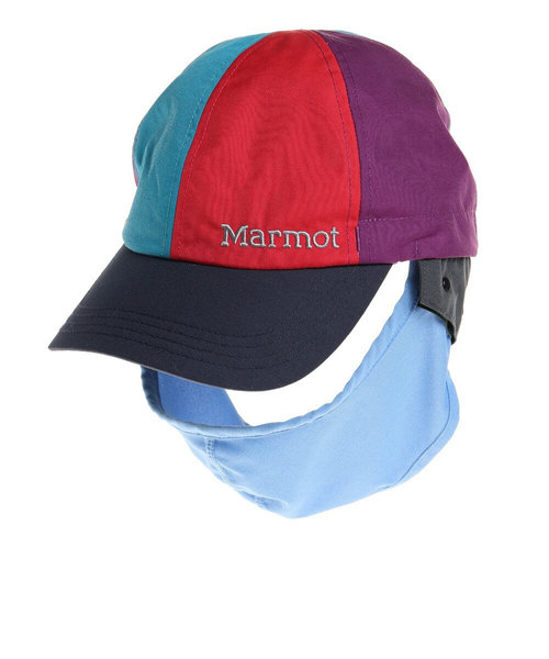 マーモット（Marmot）帽子 キャップ トレッキング 登山 フェイスガードキャップ TOARJC40 ML レッド×ブルー UV