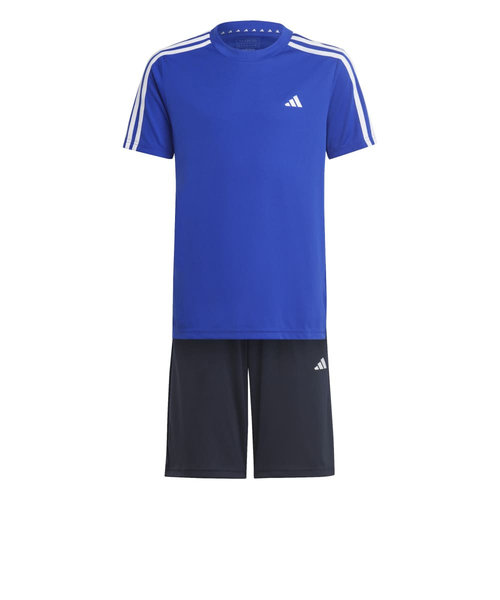 アディダス（adidas）半袖Tシャツ キッズ 上下セットAEROREADY スリーストライプス ECM35-IC5669