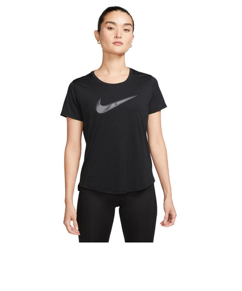 ナイキ（NIKE）半袖シャツ レディース ドライフィット スウッシュ ハイブリッドFB4697-010