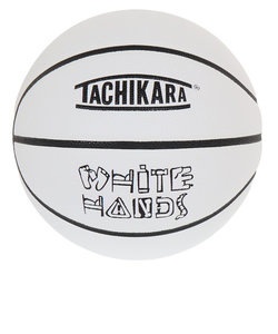 ジュニア バスケットボール 5号球 WHITEHANDS ホワイト×ブラック SB5-201