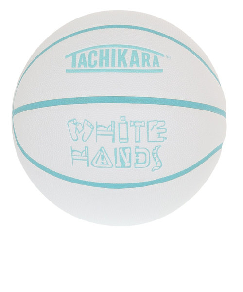 ジュニア バスケットボール 5号球 WHITEHANDS ホワイト×ブルー SB5-202