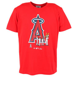 エムエルビー（MLB）野球ウェア ロサンゼルスエンゼルス カブト半袖Tシャツ ML01-23SS-0041-RED