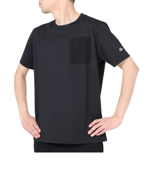 半袖Tシャツ メンズ ドライポケット TL-C029TS BLK