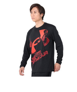 アンダーアーマー（UNDER ARMOUR）長袖Tシャツ メンズ テック エクストララージ ロゴ  1381357 002