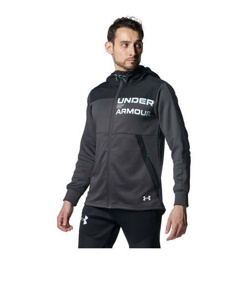 アンダーアーマー（UNDER ARMOUR）ジャケット メンズ アーマーニット ハイブリッド フルジップ  1381339 010