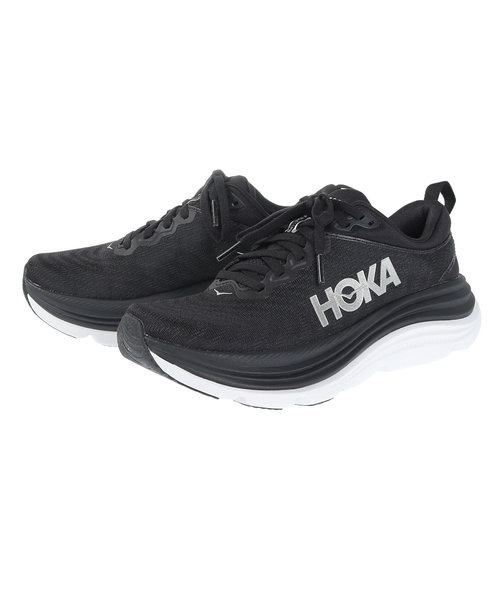 ホカ（HOKA）ランニング シューズ ガビオタ 5 レギュラー ブラック 1134235-BWHT スニーカー ジョギング トレーニング スポーツ シューズ