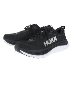 ホカ（HOKA）ランニング シューズ ガビオタ 5 レギュラー ブラック 1127929-BWHT スニーカー ジョギング トレーニング スポーツ シューズ