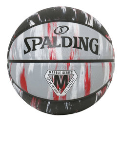 スポルディング（SPALDING）バスケットボール 5号球 マーブル レッド×ブラック ラバー 84-930J