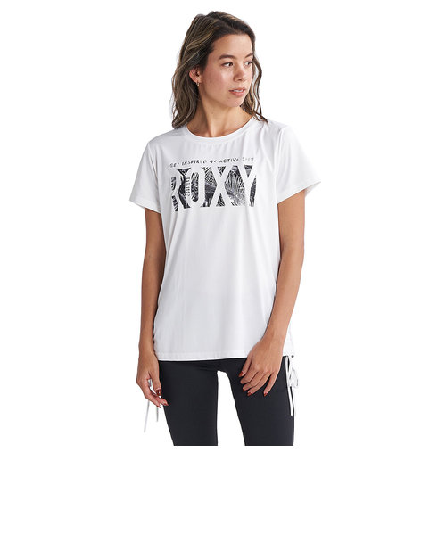 ロキシー（ROXY）半袖Ｔシャツ レディース 水陸両用 速乾 UVカット SOMEHOW 23FWRST234548WHT