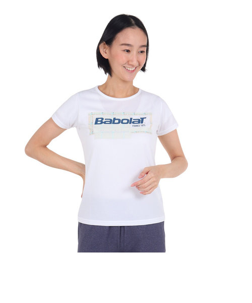 バボラ（BABOLAT）テニスウェア レディース ピュア半袖Tシャツ BWP3578 ...