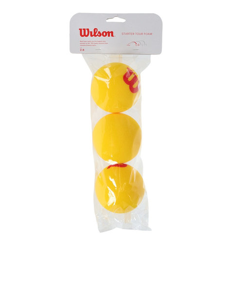 ウイルソン（Wilson）硬式用テニスボール STARTER FOAM テニスボール 3球入 WRZ258900