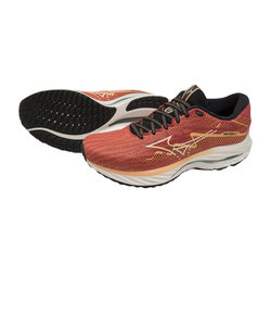 ミズノ（MIZUNO）ランニング シューズ ウェーブ ライダー 27 エンジ J1GC230307 スニーカー ジョギング クッション性 安定性 反発性