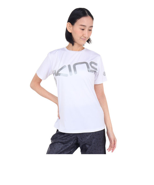 スキンズ（SKINS）半袖Tシャツ レディース ロゴTシャツ 185-27041-004