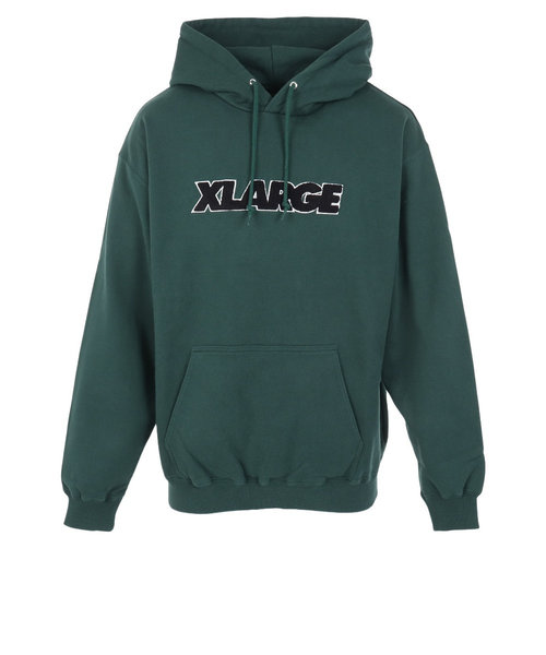 エクストララージ（XLARGE）パーカー メンズ STANDARD ロゴ  スウェットシャツ 101233012007-GREEN