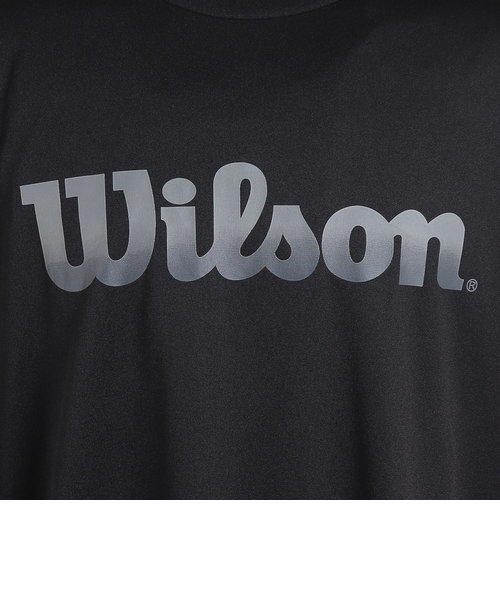 ウイルソン（Wilson）テニスウェア クルーネック長袖Tシャツ 443212-BK