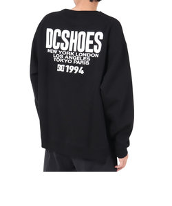 ディーシーシューズ（DC SHOES）HOT SPOTS CREW スウェットシャツ 23FWDPO234084YBLK