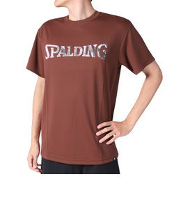 スポルディング（SPALDING）バスケットボールウェア 半袖Tシャツ ウォールペイントロゴ SMT23114FIG 速乾 UVカット
