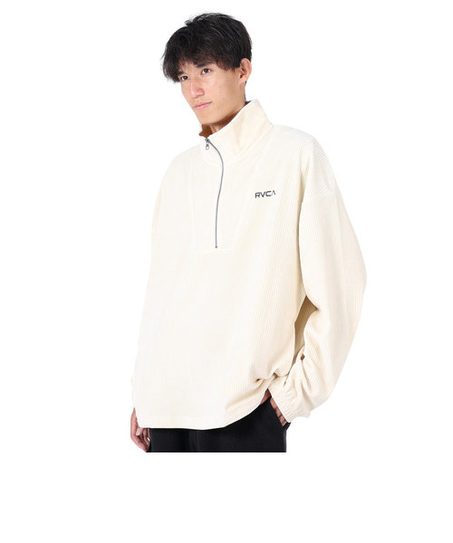 ルーカ（RVCA）CORD HALF ZIP TOP トレーナー BD042154 ANW